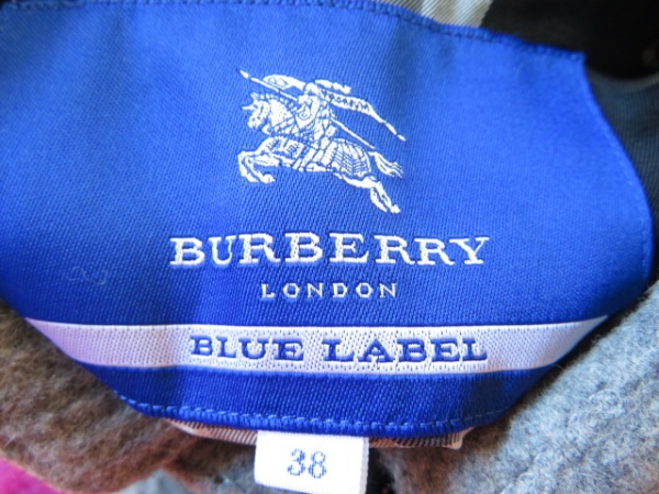 バーバリーブルーレーベル Burberry Blue Label コート サイズ38 M 