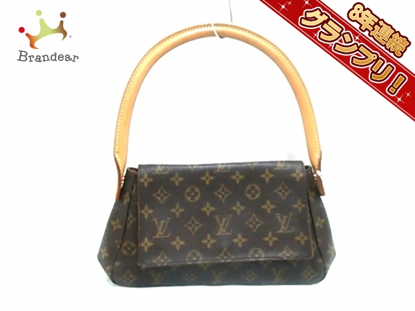 ルイヴィトン LOUIS VUITTON バッグ ショルダーバッグ モノグラム・キャンバス M51147 ミニ・ルーピング MI0061 モノグラム