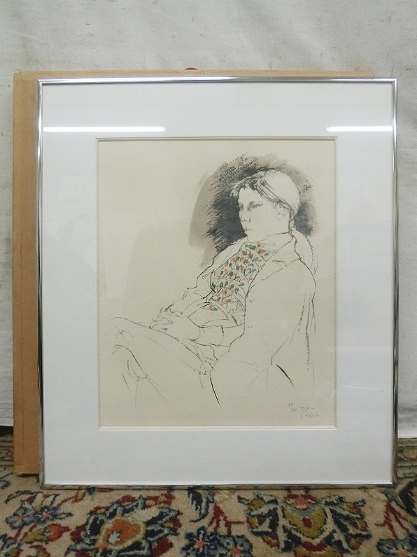 オリジナル絵画 何かを見据える少女の絵、奈良美智の《Midnight 奈良美智 世田谷美術館