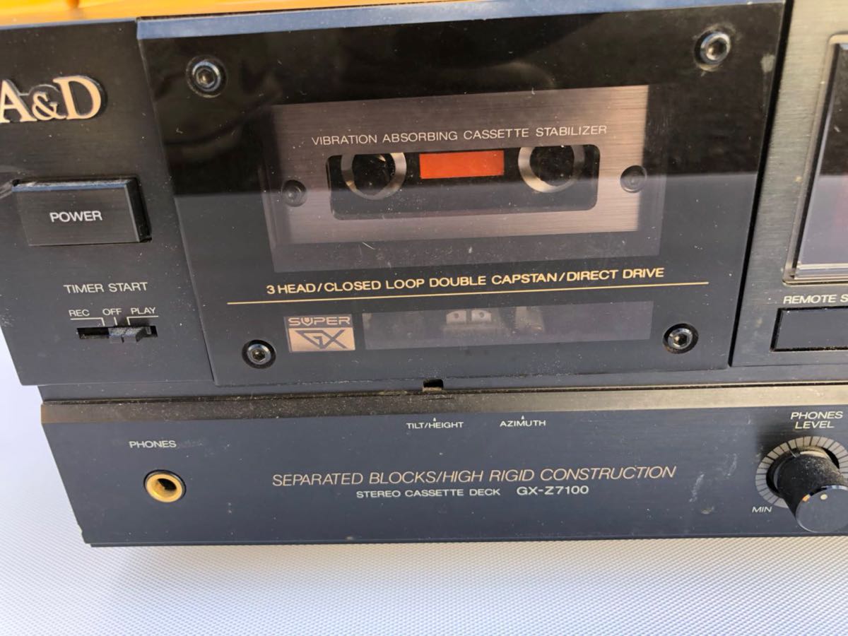 A&D GX-Z7100 カセットデッキ ジャンク