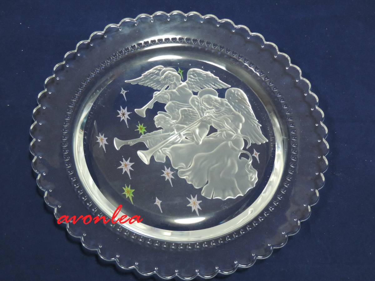 クリスタル風ガラス製大皿 カガミクリスタル 天使の羽根のようなガラス器 Etsy 日本 plates