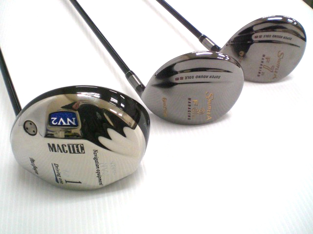 【未使用！】★macgregor/maruman★ゴルフクラブ　ウッド3本セット カバー付き