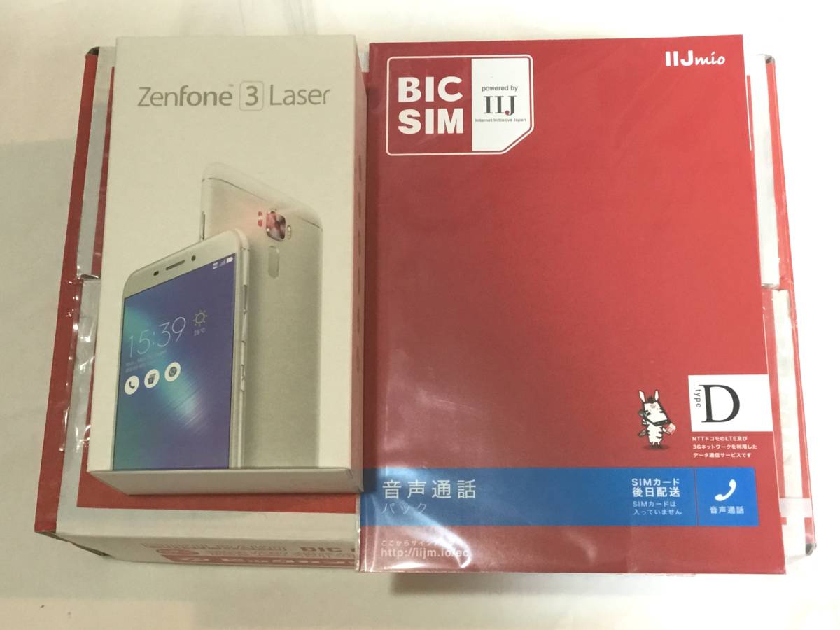 ☆ビックカメラ 福袋 格安スマホ福箱A ZenFone 3 Laser 32GBゴールド  