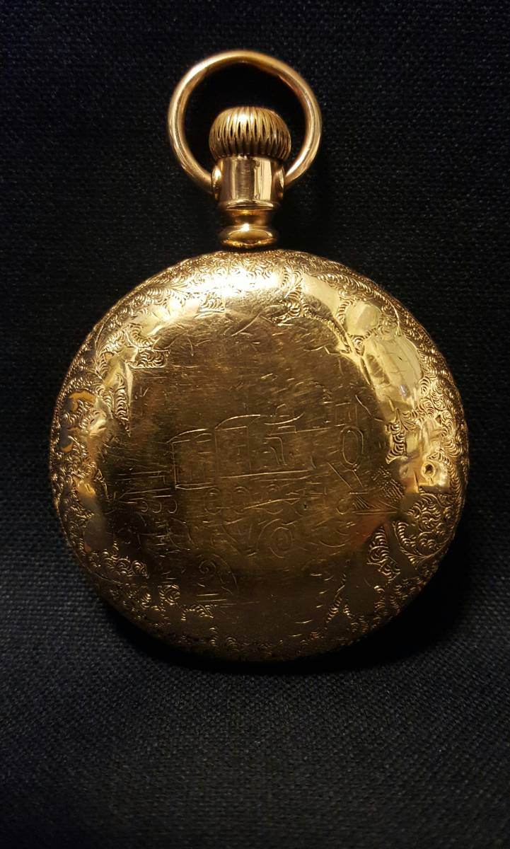 Bonhams : Waltham. A fine and rare 14K gold open face 