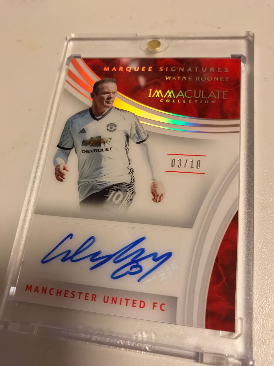 2017 Panini Immaculate Collection Wayne Rooney 超貴重マンユー