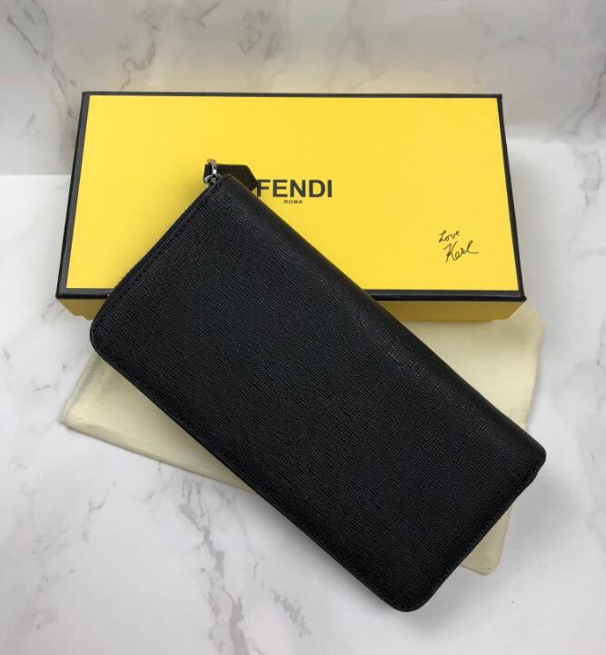 FENDI 長財布 フェンディ モンスター ZIP ☆ ブラックxレッド 【公式通販】