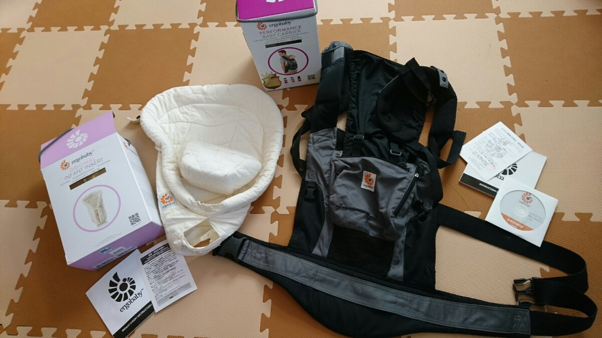 エルゴ エルゴベビー ergobaby パフォーマンス チャコールブラック 抱っこ紐 正規品 インサート 新生児 _1