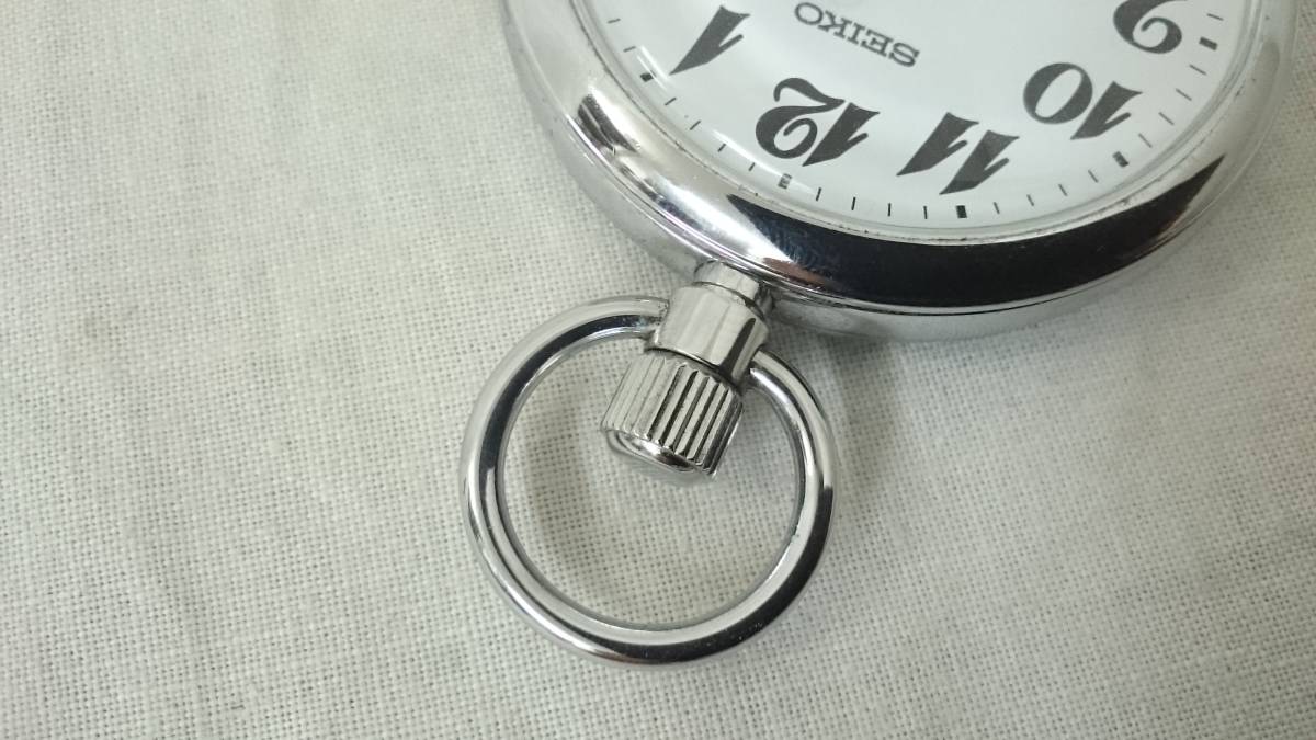 JR東日本刻印あり】 SEIKO セイコー 鉄道時計 懐中時計 7C11-0010 稼働