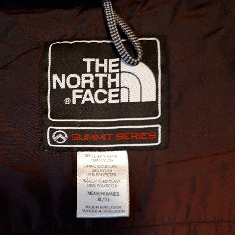 ノースフェイス　サミットシリーズ　中綿入りナイロンフードジャケット　XL 黒