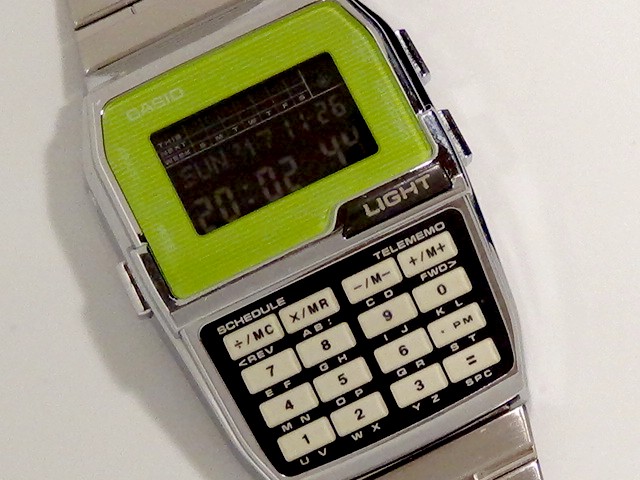 反転液晶 カシオ データバンク DBC-1500 CASIO DATABANK ブラック