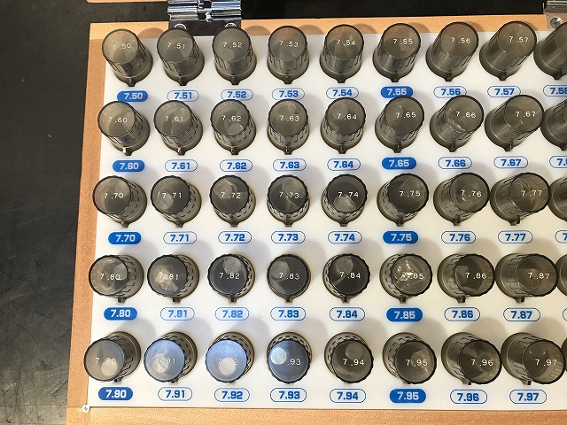 【D-64】新潟精機 ピンゲージ AA-7B 51本セット 7.50-8.00mm(0.01mmきざみ) 完品 ゲージ 測定器 精密測定工具 検査用品 穴径測定