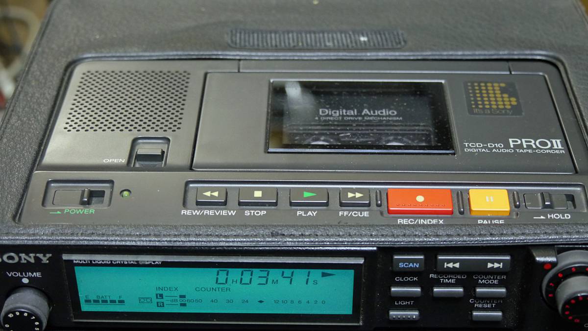 パナソニック　SV-E 10　DAT　動作品 ○ SONY ソニー DATデッキ DEGITAL AUDIO TAPE DECK DTC-59ES 回転
