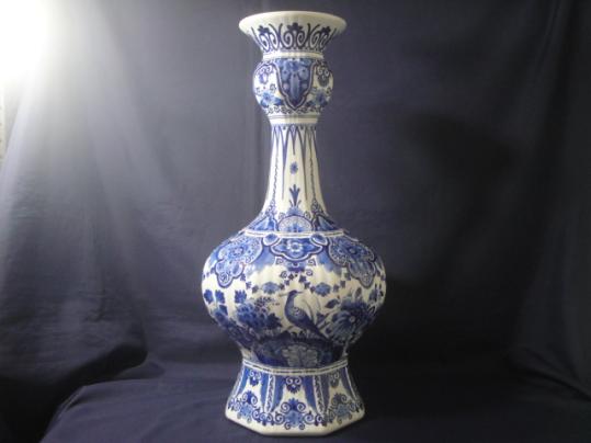 ○Royal Delft ロイヤルデルフト 花瓶 H≒573mm 大型 フラワーベース