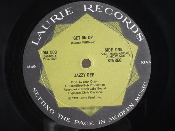 Jazzy Dee - Get On Up / MODERN DISCO BOOGIE 1983 オリジナルUS盤 12inch
