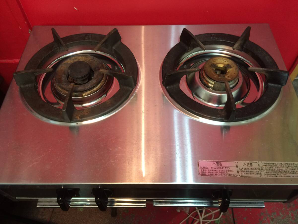 中古 Rinnai リンナイ クロワッサン RTS-2CT-L 業務用 コンロ 2口 