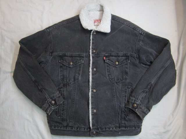 Levis リーバイス ボアデニムジャケット USA製 黒 M