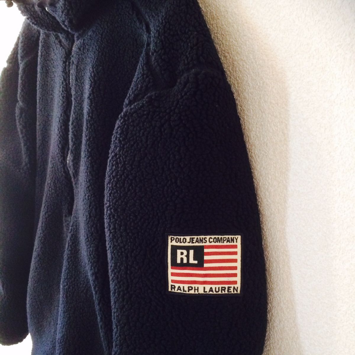 Polo Ralph Lauren Big Logo ストレート ラルフローレン POLO JEANS COMPANY ポロジーンスカンパニー リバーシブル アノラックパーカー ボアフリース×ナイロン