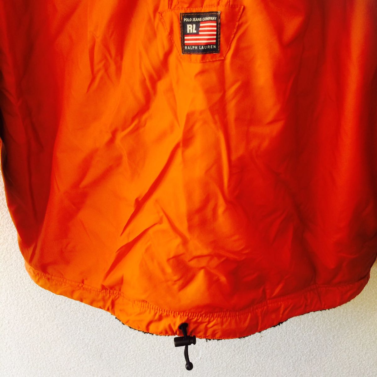 Polo Ralph Lauren Big Logo ストレート ラルフローレン POLO JEANS COMPANY ポロジーンスカンパニー リバーシブル アノラックパーカー ボアフリース×ナイロン