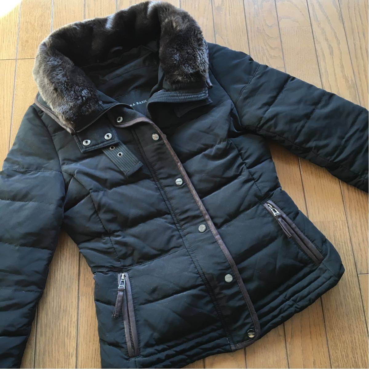 ZARA☆ブラック ダウンジャケット☆Sサイズ