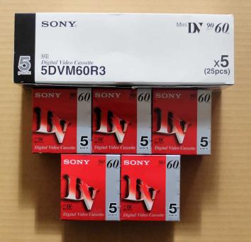 ソニー ミニDV SONY mini DV 5DVM60R3 5本x5パック 合計:25本_1