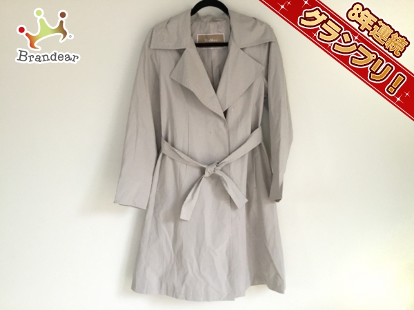 マックスマーラ Max Mara コート トレンチコート サイズ36 S ライトグレー レディース 春・秋物/CITY