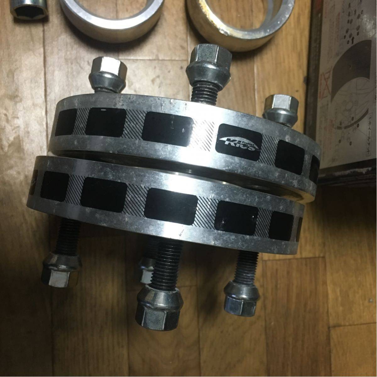 Kics WTS 協永産業 ワイトレ 4025W1-56 4H pcd 100 56mm 25mm 厚 M12× 【