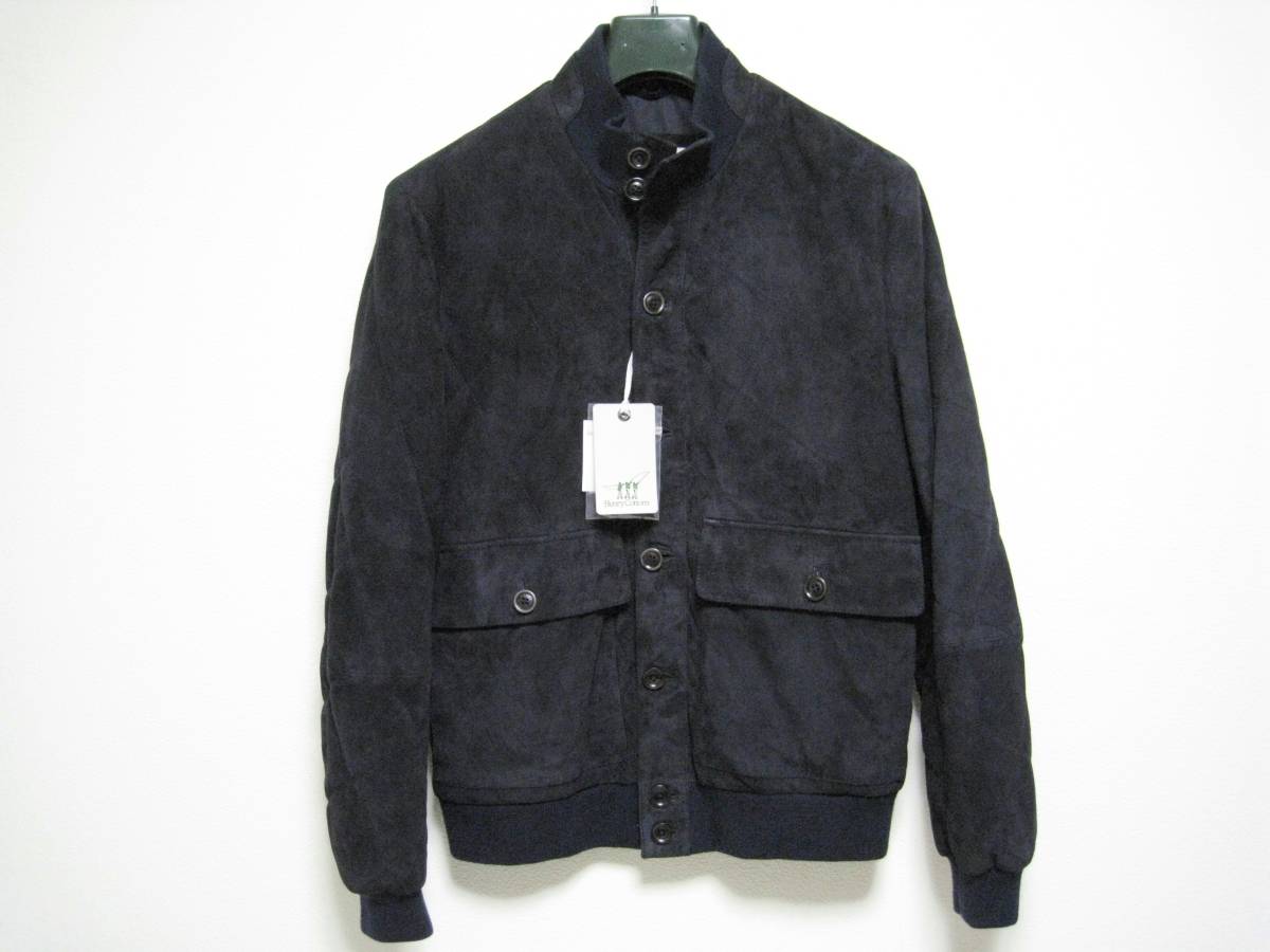 【新品・タグ付き・国内正規品】Henry Cotton's ヘンリーコットンズ 2016秋冬モデル 羊革スエードブルゾン 50サイズ MONCLER モンクレール