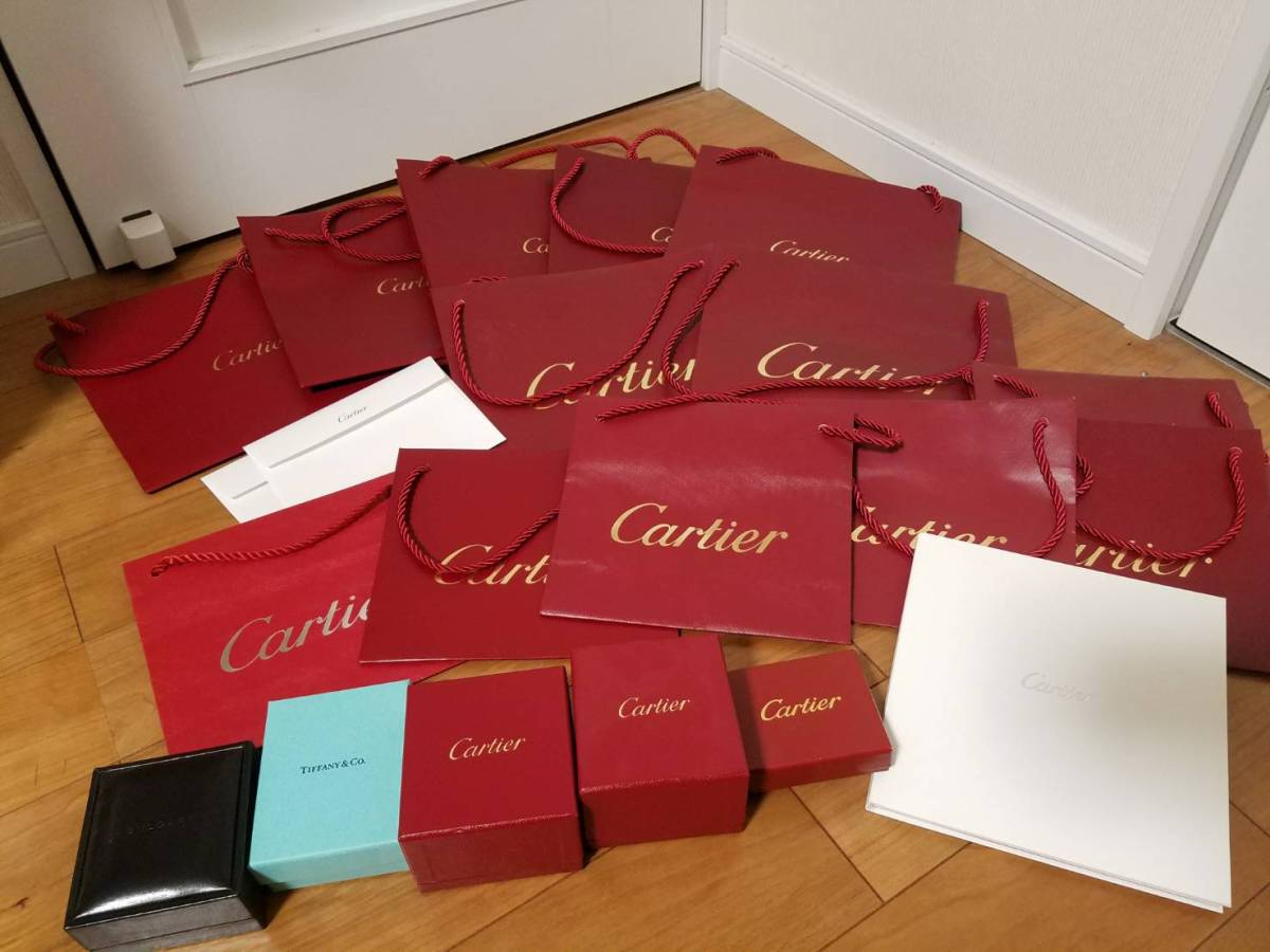 カルティエ カルティエ 指輪 リング ケース 空き箱 ショッパー 