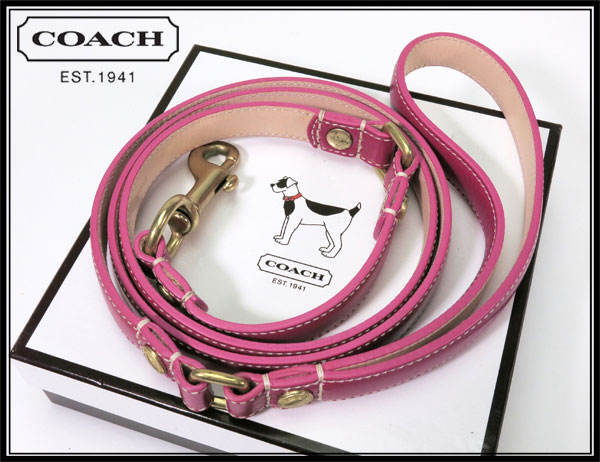 COACH コーチ 首輪 レザー ハート型チャーム ドッグカラー - 海外 