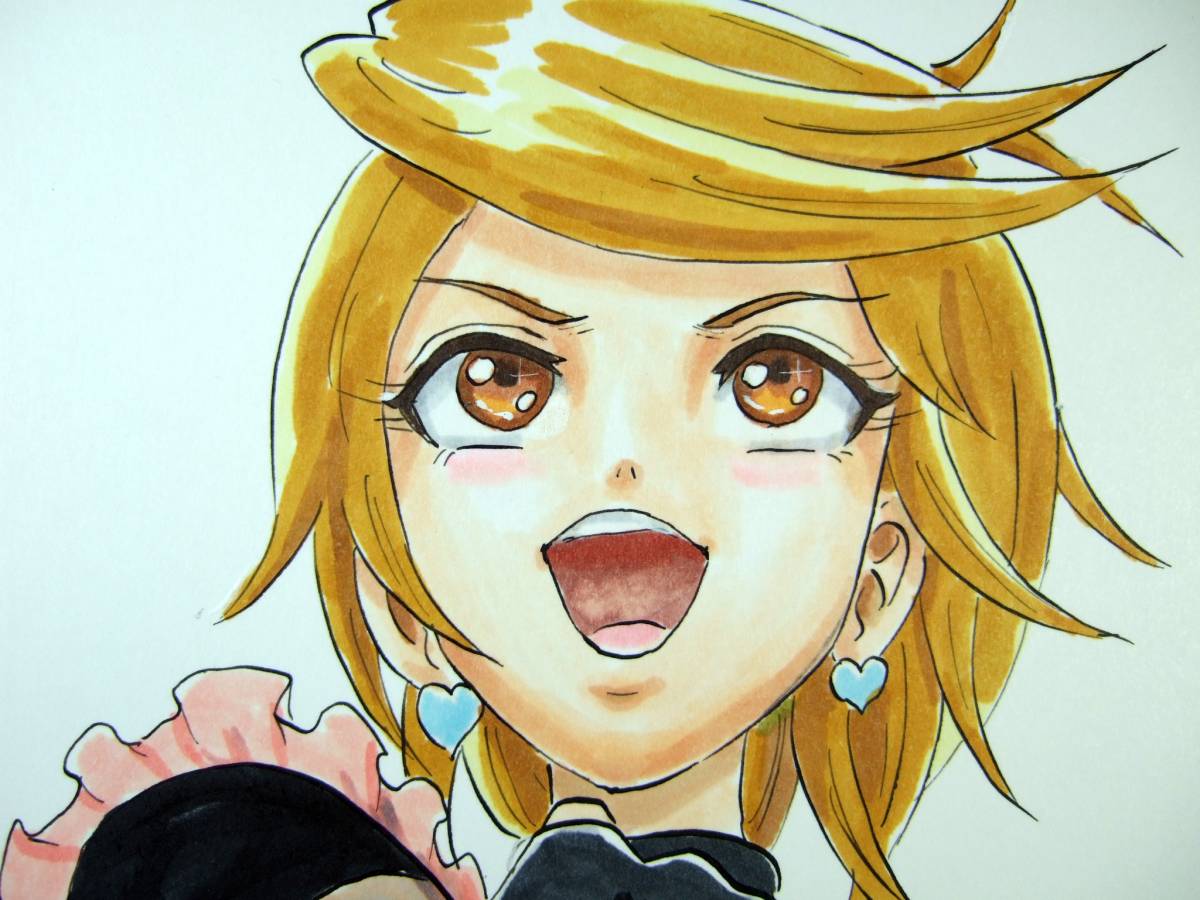 同人手描きイラスト☆ふたりはプリキュア キュアブラック美墨なぎさ