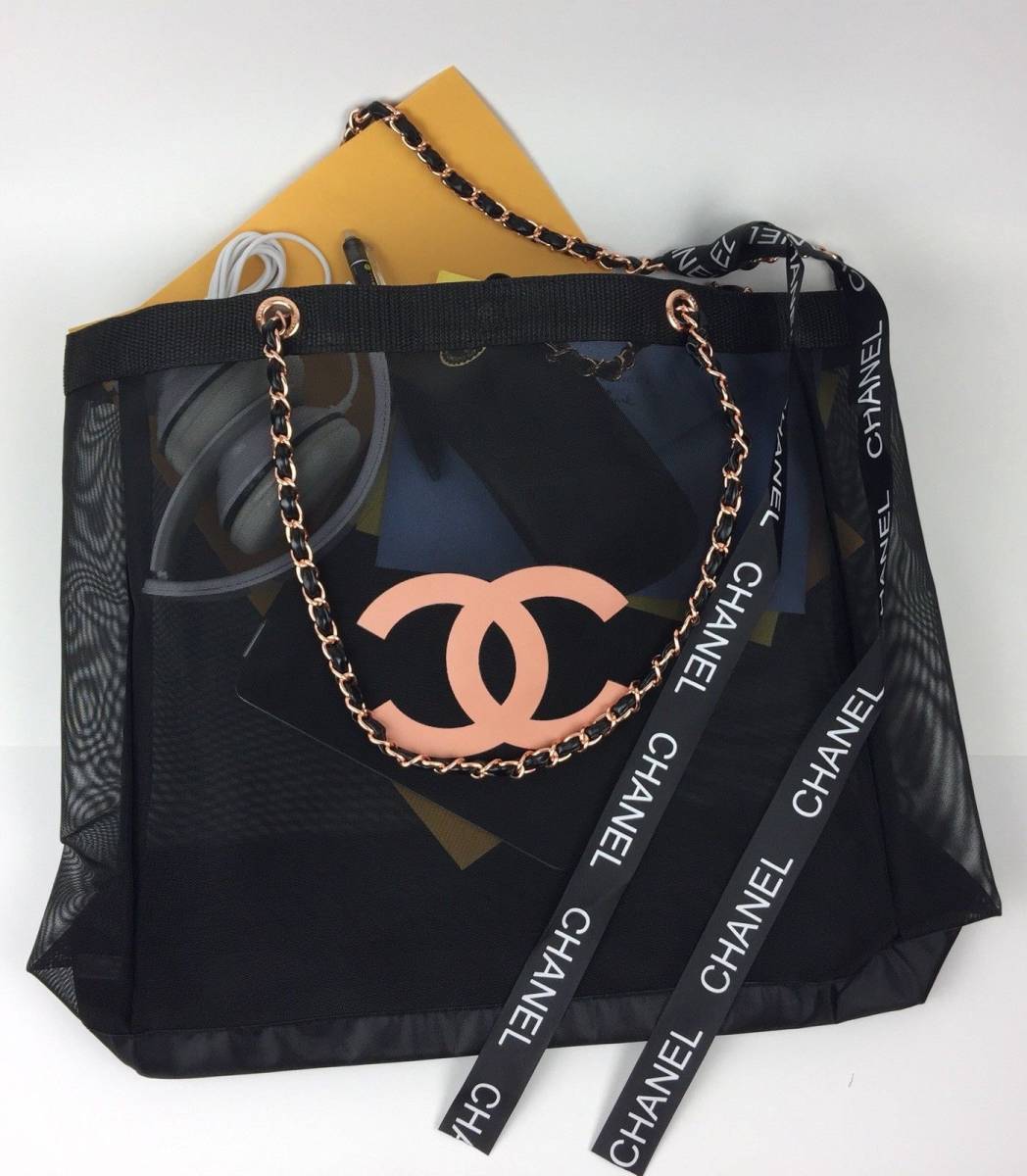 CHANEL ノベルティメッシュトートバッグ 新品Chanelメッシュトート