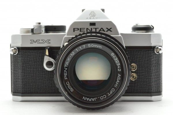 ◆PENTAX ペンタックス MX + smc PENTAX-M 50mm F1.7 フィルムカメラ レンズ セット ワインダー付 送料無料_2