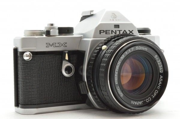 ◆PENTAX ペンタックス MX + smc PENTAX-M 50mm F1.7 フィルムカメラ レンズ セット ワインダー付 送料無料_3
