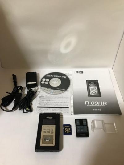 Roland EDIROL R-09HR ローランド ICレコーダー 録音再生OK ジャンク扱い