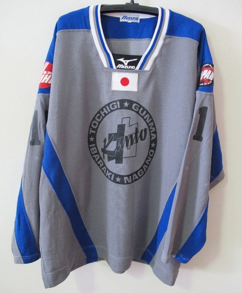 ミズノ製　JHL 日本アイスホッケー協会　北関東ユニフォーム　3Lサイズ　日本代表