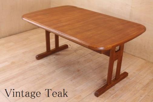 北欧 ビンテージ チーク材 拡張ダイニングテーブル ローテーブル リビングでもダイニングでも ソファテーブル 国産