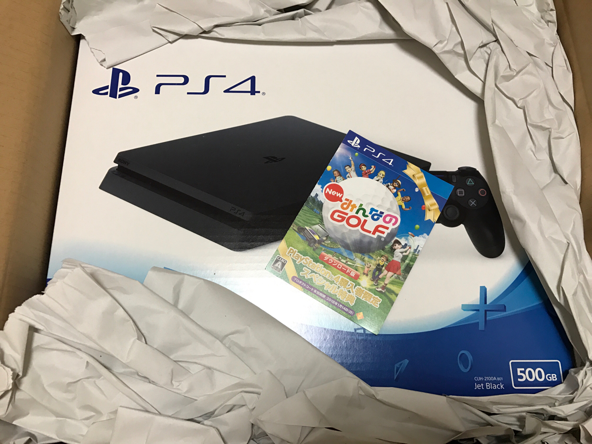 新品未開封 PS4 ジェットブラック 500GB CUH-2100 AB01 約1年保証！ 1000円スタート！