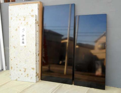 ☆長板 和紙張 真塗 風炉 炉 2枚 一双☆茶道具 【公式通販】