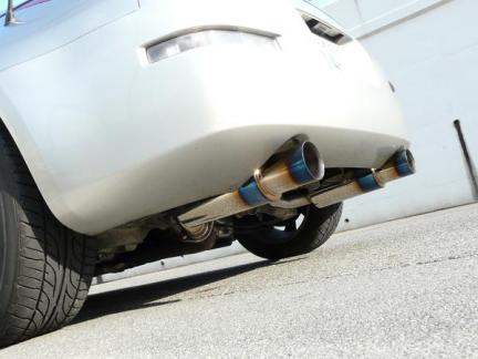 Z33 フェアレディZ ステンマフラー 砲弾 チタン 発色 左右出し