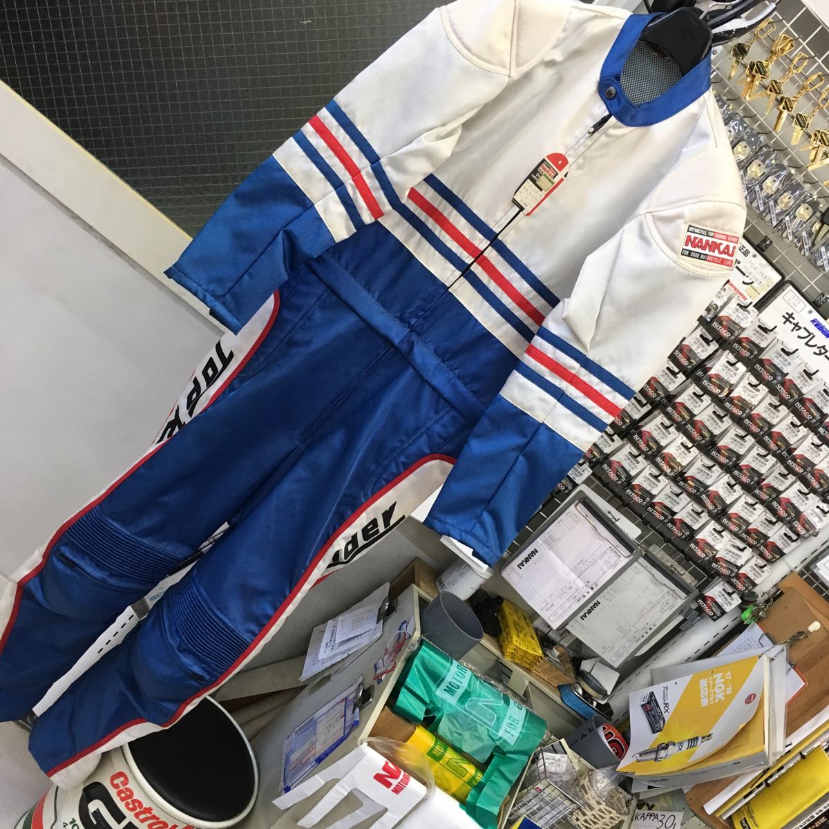 ナンカイ トップライダー レザーレーシングスーツ 南海部品 TOPRIDER 