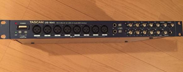 ドラム録りに TASCAM US-1641 オーディオインターフェース 16in 4out