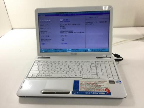 ジャンク!TOSHIBA T350/34BWS○PenP6200 2.13G 4G 640G T350 dynabook