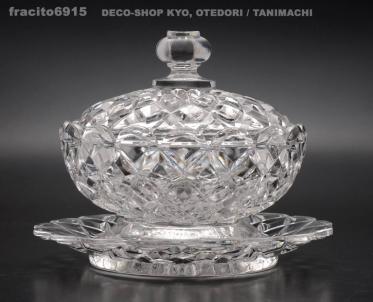 19世紀バカラ名品!!ディアマン!!超希少!!細密造形，重厚ブーリエ・コンフィチェリエ貴重美品!!