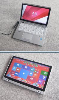 ●タッチパネル●2in1ノート●Corei5-4300U●Let's note AX3[1.9GHz/4G/128GB]●SSD●正規リカバリー品●