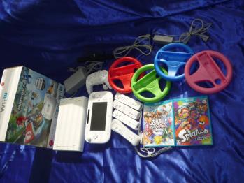  wiiUマリオカートセット スプラトゥーン スマブラ リモコン４個 ハンドル４個 品ー wiiU卒業セット(Wii U本体)｜売買されたオークション情報、yahooの商品情報をアーカイブ公開 - オークファン Wii U本体