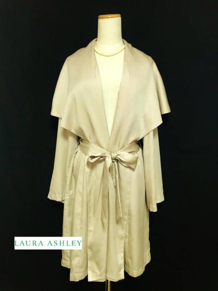 LAURA ASHLEY 【ローラアシュレイ】 大きな襟のスプリングコート 13号