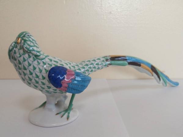 △1t HEREND ヘレンド 鳥の置物 5025 陶磁器 全長約21.5cm 【公式通販】