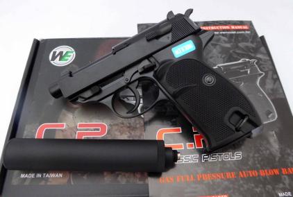 WE ワルサー P38K ゲシュタポモデル ガスブローバック (無刻印