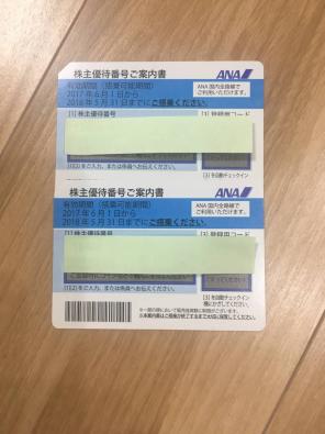 ANA 全日空株主優待券　2018/5/31まで（祝日、年末年始も使えます）　2枚組送料無料（追跡可）