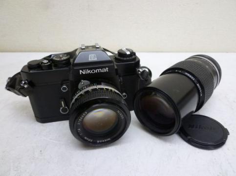 B14 ニコマート EL NIKKOR 50mm 1:1.4 200mm1:4 カメラ レンズ 現状品・G